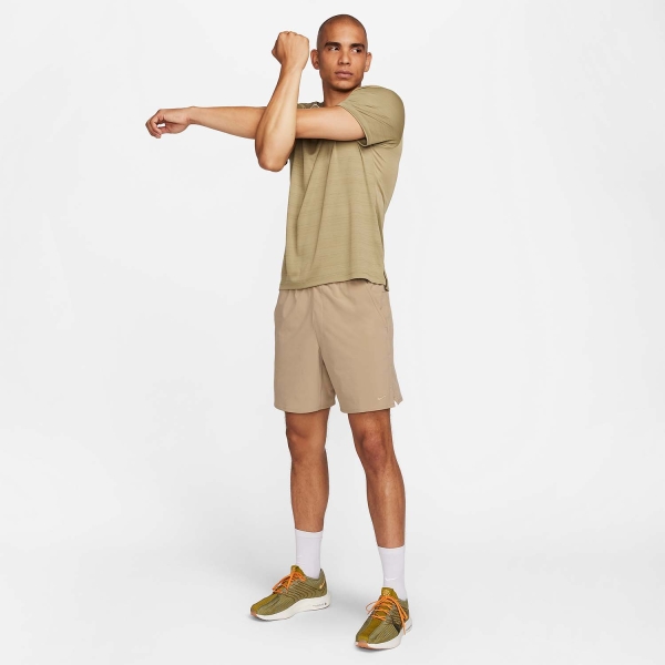 Nike Dri-FIT Unlimited 7in Pantaloncini - Khaki/Black