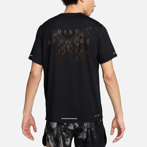 Nike Dri-FIT ADV Run Div Camiseta - Black/Black Reflective