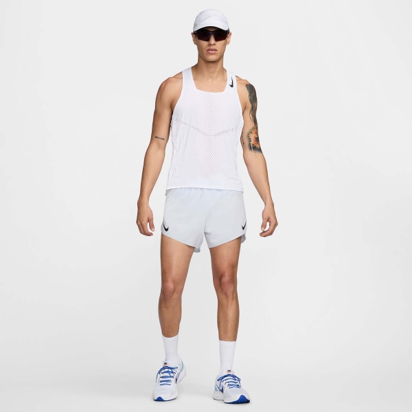 Nike Dri-FIT ADV AeroSwift 4in Pantaloncini - Football Grey/Dark Obsidian