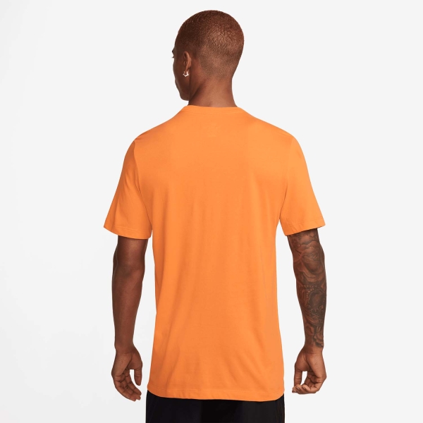Nike Dri-FIT Division Logo Camiseta - Bright Mandarin