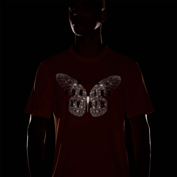 Nike Dri-FIT Division Logo Camiseta - Bright Mandarin