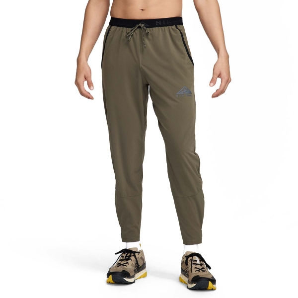Pants y Tights Running Hombre Nike DriFIT Down Range Pantalones  Medium Olive/Black DX0855222