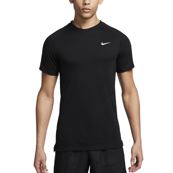 Men's Training T-Shirt Nike DriFIT Flex Rep TShirt  Black/White FN2979010