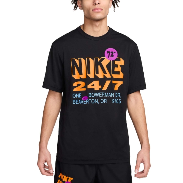 Men's Training T-Shirt Nike DriFIT Hyverse TShirt  Black FN3988010