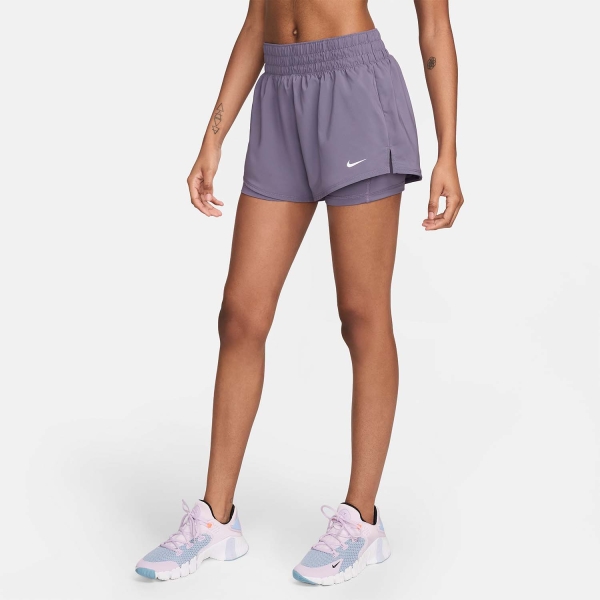 Nike Dri-FIT One 2 in 1 3in Shorts - Daybreak/Reflective Silver