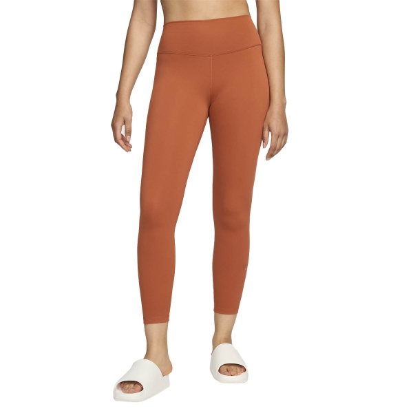 Pants e Tights Fitness e Training Donna Nike Nike DriFIT One 7/8 Tights  Burnt Sunrise/Black  Burnt Sunrise/Black 