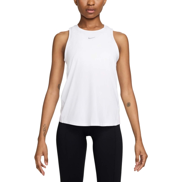Top Fitness y Training Mujer Nike DriFIT One Classic Top  White/Black FN2808100