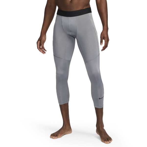 Men's Underwear Tights Nike DriFIT Pro 3/4 Long Tights  Smoke Grey/Black FB7950084