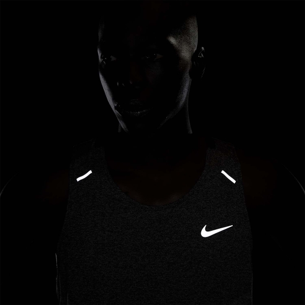 Nike Dri-FIT Rise 365 Tank - Black/Heather/Reflective Silver