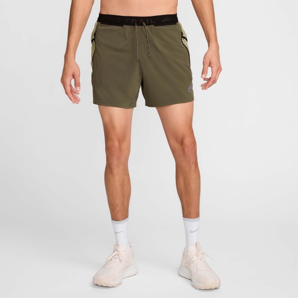 Nike Dri-FIT Second Sunrise 5in Shorts - Medium Olive/Neutral/Black