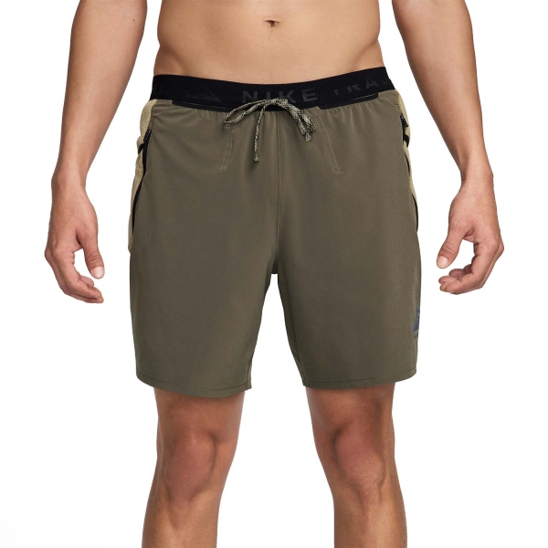 Pantalone cortos Running Hombre Nike DriFIT Second Sunrise 7in Shorts  Medium Olive/Neutral Olive/Black FB4194222