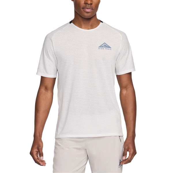 Camisetas Running Hombre Nike DriFIT Solar Chase Camiseta  Summit White/Black DV9305121