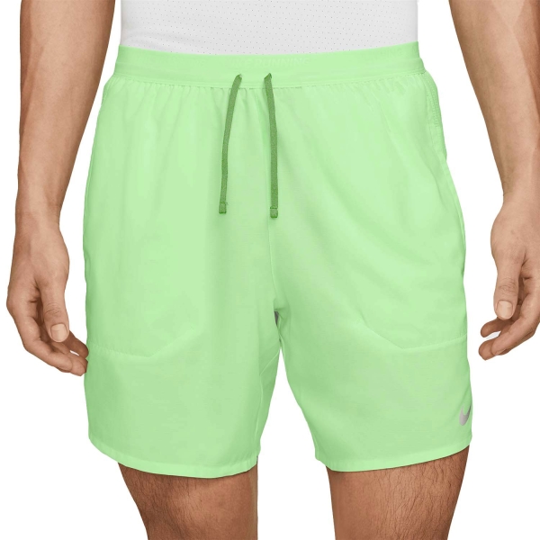 Men's Running Shorts Nike DriFIT Stride 2 in 1 7in Shorts  Vapor Green/Reflective Silver DM4759376