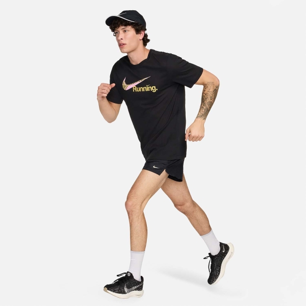 Nike Dri-FIT Swoosh Camiseta - Black