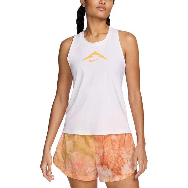 Top Running Mujer Nike DriFIT Trail Top  White/Sundial FV3782100