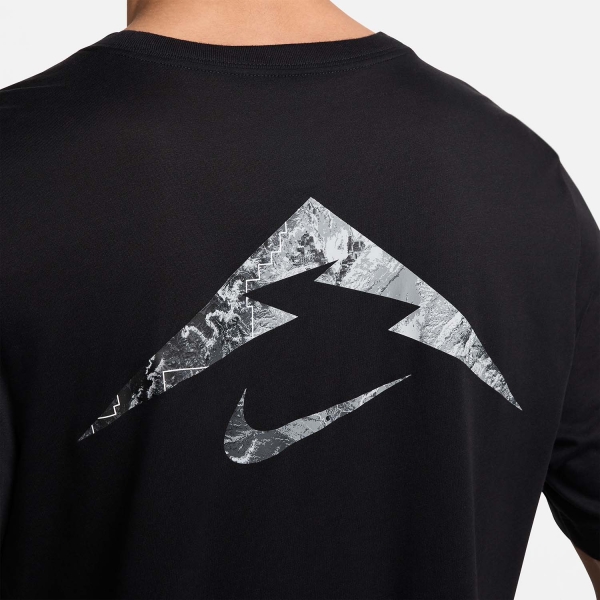 Nike Dri-FIT Trail Logo Maglietta - Black