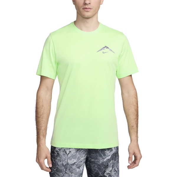 Camisetas Running Hombre Nike DriFIT Trail Logo Camiseta  Vapor Green FV8386376