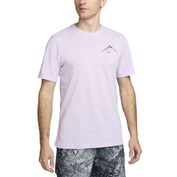 Camisetas Running Hombre Nike DriFIT Trail Logo Camiseta  Violet Mist FV8386511
