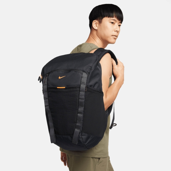 Nike Hike Mochila - Black/Anthracite/Total Orange