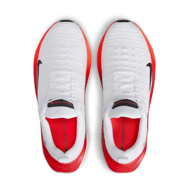 Nike InfinityRN 4 - White/Black/Platinum Tint/Bright Crimson