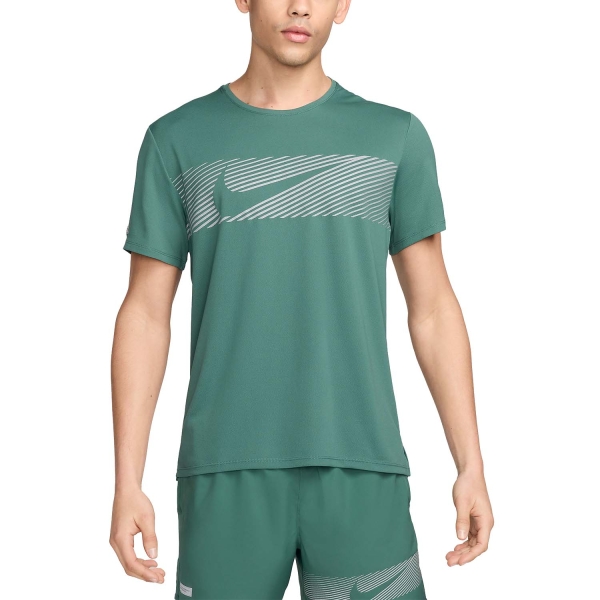 Camisetas Running Hombre Nike Miler Flash Camiseta  Bicoastal/Reflective Silver FN3051361