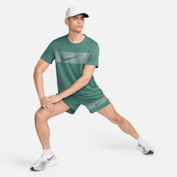 Nike Miler Flash T-Shirt - Bicoastal/Reflective Silver