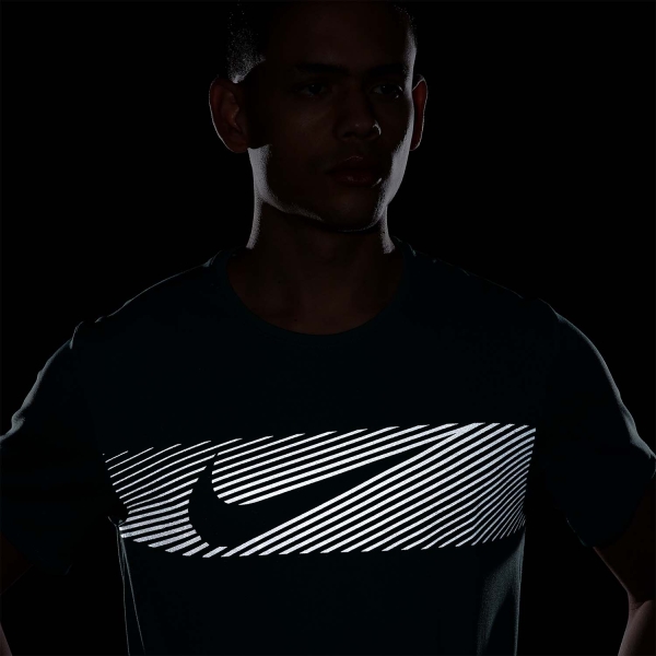 Nike Miler Flash T-Shirt - Bicoastal/Reflective Silver