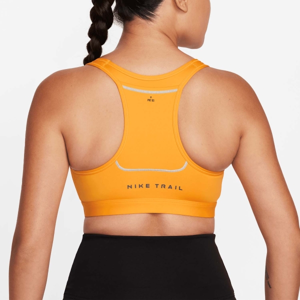 Nike Trail Swoosh Reggiseno Sportivo - Sundial/Light Orewood Brown/Baroque Brown