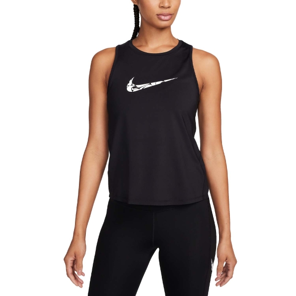 Top Running Mujer Nike One Swoosh Top  Black/White FN2606010