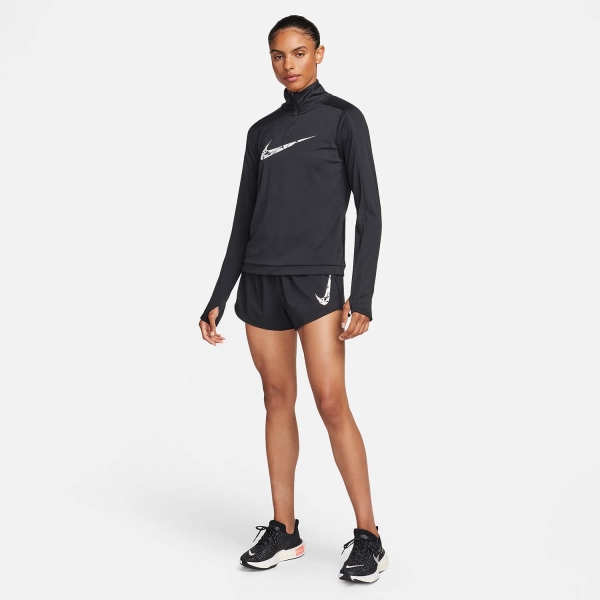 Nike One Swoosh 3.5in Pantaloncini - Black/White