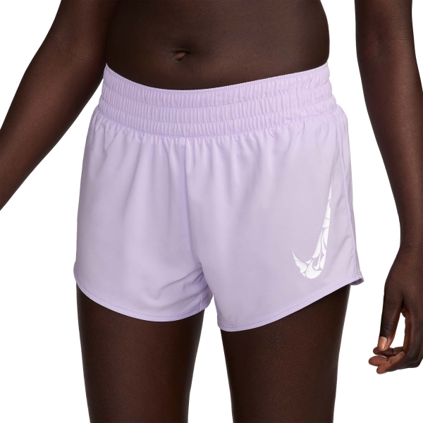 Women's Running Shorts Nike One Swoosh 3.5in Shorts  Lilac Bloom/White FN2601512