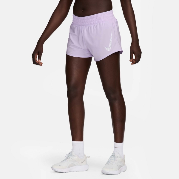 Nike One Swoosh 3.5in Shorts - Lilac Bloom/White