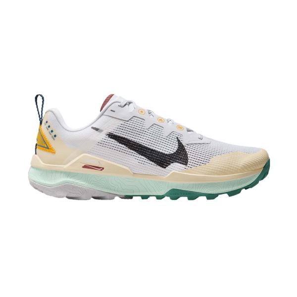 Men's Trail Running Shoes Nike React Wildhorse 8  White/Black/Alabaster/University Gold DR2686101