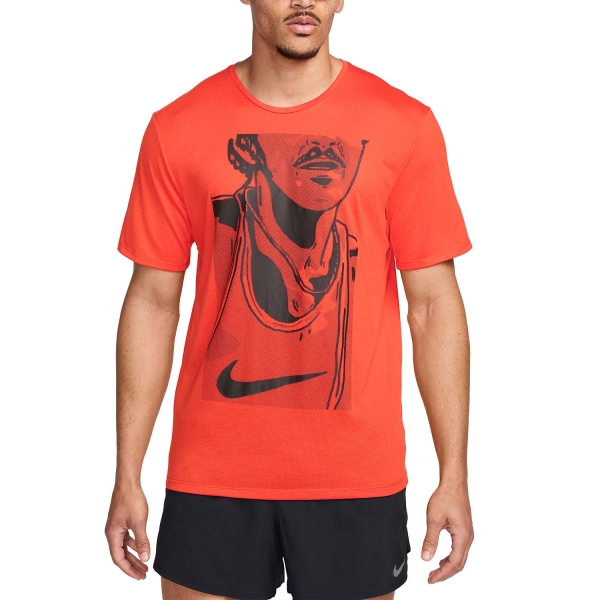 Men's Running T-Shirt Nike Run Energy Rise 365 TShirt  Picante Red/Black FN3996633