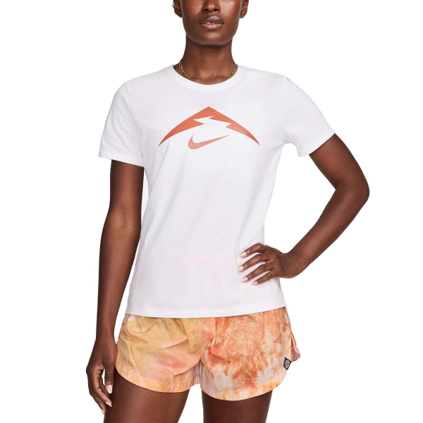 Women's Running T-Shirts Nike Trail TShirt  White FQ4987100