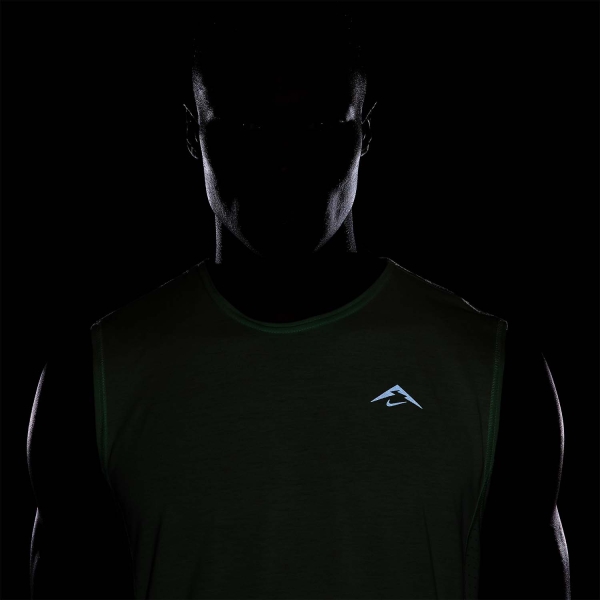 Nike Trail Solar Chase Tank - Vapor Green/Neutral Olive/Black