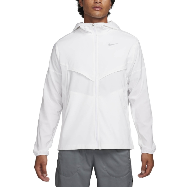 Men's Running Jacket Nike Light Windrunner Jacket  White/Reflective Silver FB7540100
