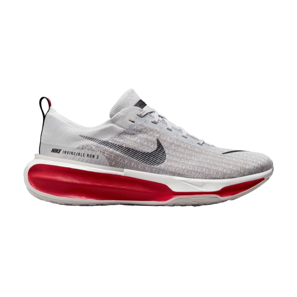 Men's Neutral Running Shoes Nike ZoomX Invincible Run Flyknit 3  White/Black/Fire Red/Cement Grey DR2615102