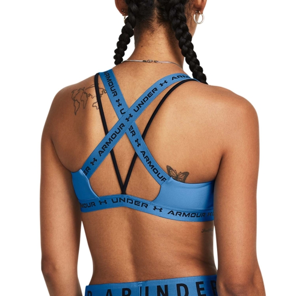 Under Armour Crossback Low Reggiseno Sportivo - Viral Blue/Black