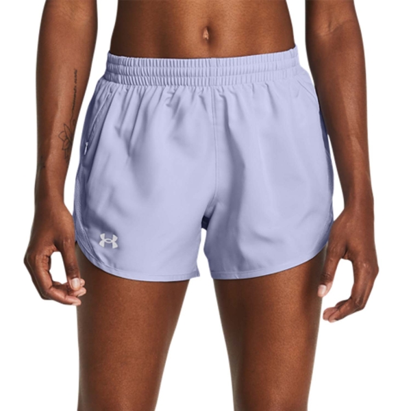 Pantalones cortos Running Mujer Under Armour Fly By 4in Shorts  Celeste/Reflective 13824380539