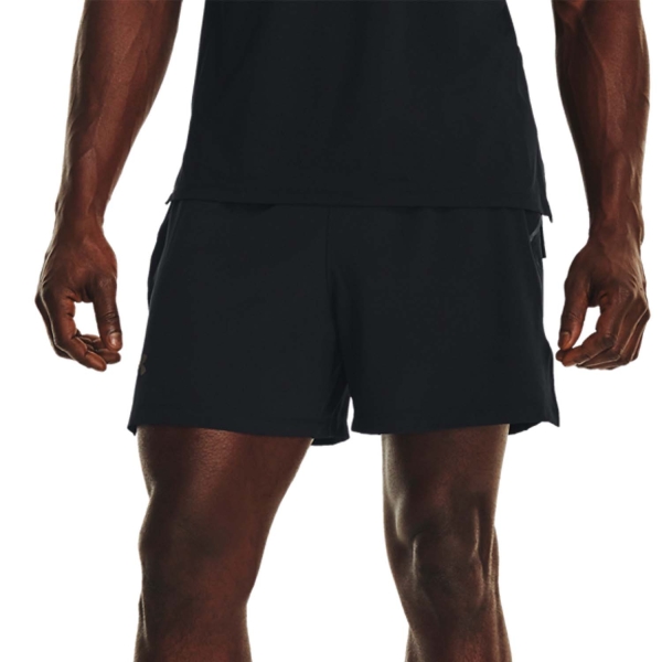 Men's Running Shorts Under Armour Launch Elite 5in Shorts  Black/Reflective 13765090001