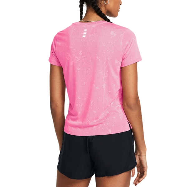 Under Armour Streaker Splatter T-Shirt - Fluo Pink/Reflective