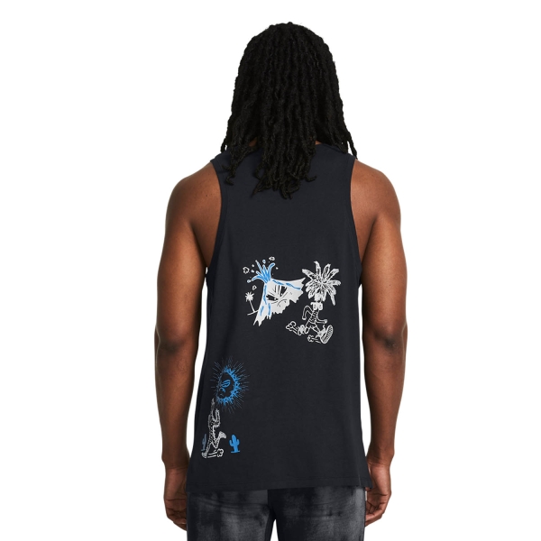 Under Armour We Run Top - Black/Viral Blue