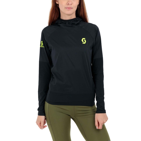 Chaqueta Running Mujer Scott Windshield RC Run Chaqueta  Black/Yellow 2752601040