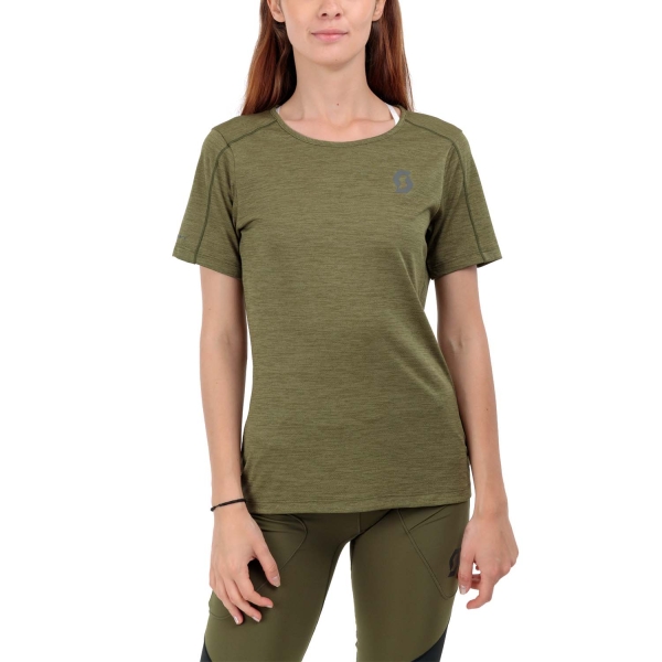 Women's Running T-Shirts Scott Endurance LT TShirt  Fir Green 4032557340