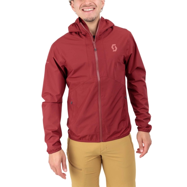 Men's Outdoor Jacket and Shirt Scott Explorair Light Dryo 2.5L Jacket  Wood Red 4041127708