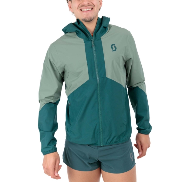 Men's Outdoor Jacket and Shirt Scott Explorair Light Dryo 2.5L Jacket  Haze Green/Lush Green 4041127745