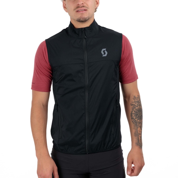 Giacca Running Uomo Scott Explorair Gilet  Black 4041160001