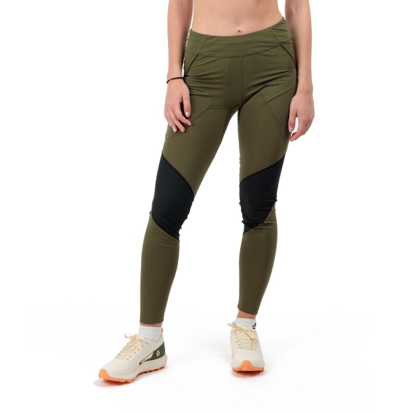 Shorts y Pantalones Outdoor Mujer Scott Explorair Tights  Fir Green/Black 4049677386