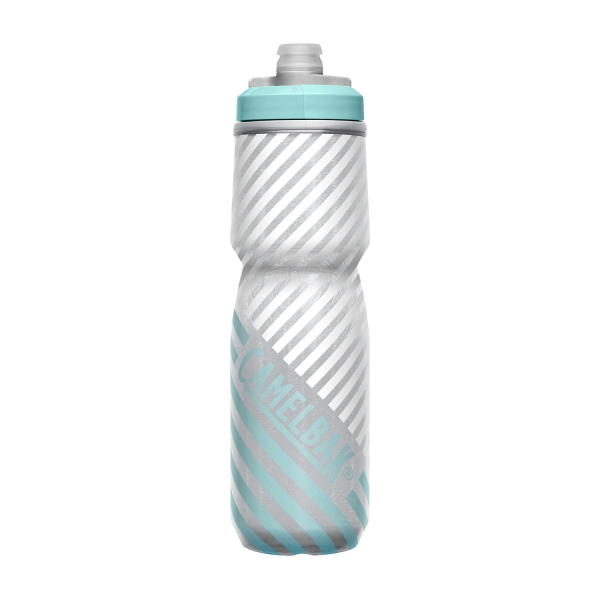Hydratation Accessories Camelbak Podium Chill 710 ml Water bottle  Grey/Teal Stripe 1873307071